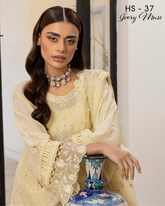 3-PC Unstitched Embroidered Kimora Luxury Formals By Raeesa Premium | HS-37